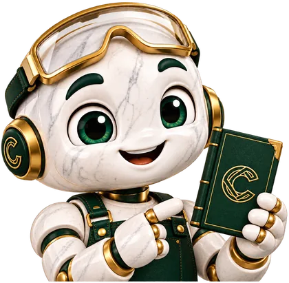 Cost, el asistente de Costo360, asomado con un libro verde
